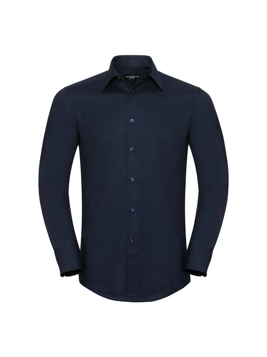 Russell Collection 922M Tailored Easy Care Long Sleeve Oxford Shirt 135gsm Mens