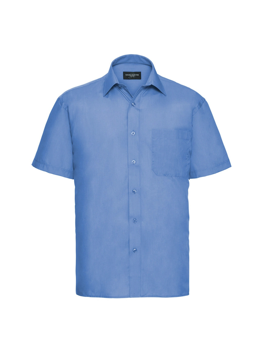 Russell Collection 935M Classic collar Poplin Short Sleeve 110gsm Mens - COOZO