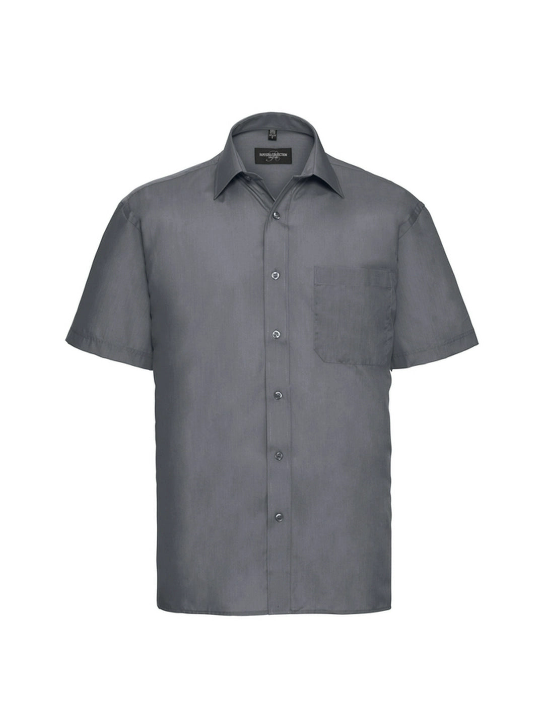 Russell Collection 935M Classic collar Poplin Short Sleeve 110gsm Mens - COOZO