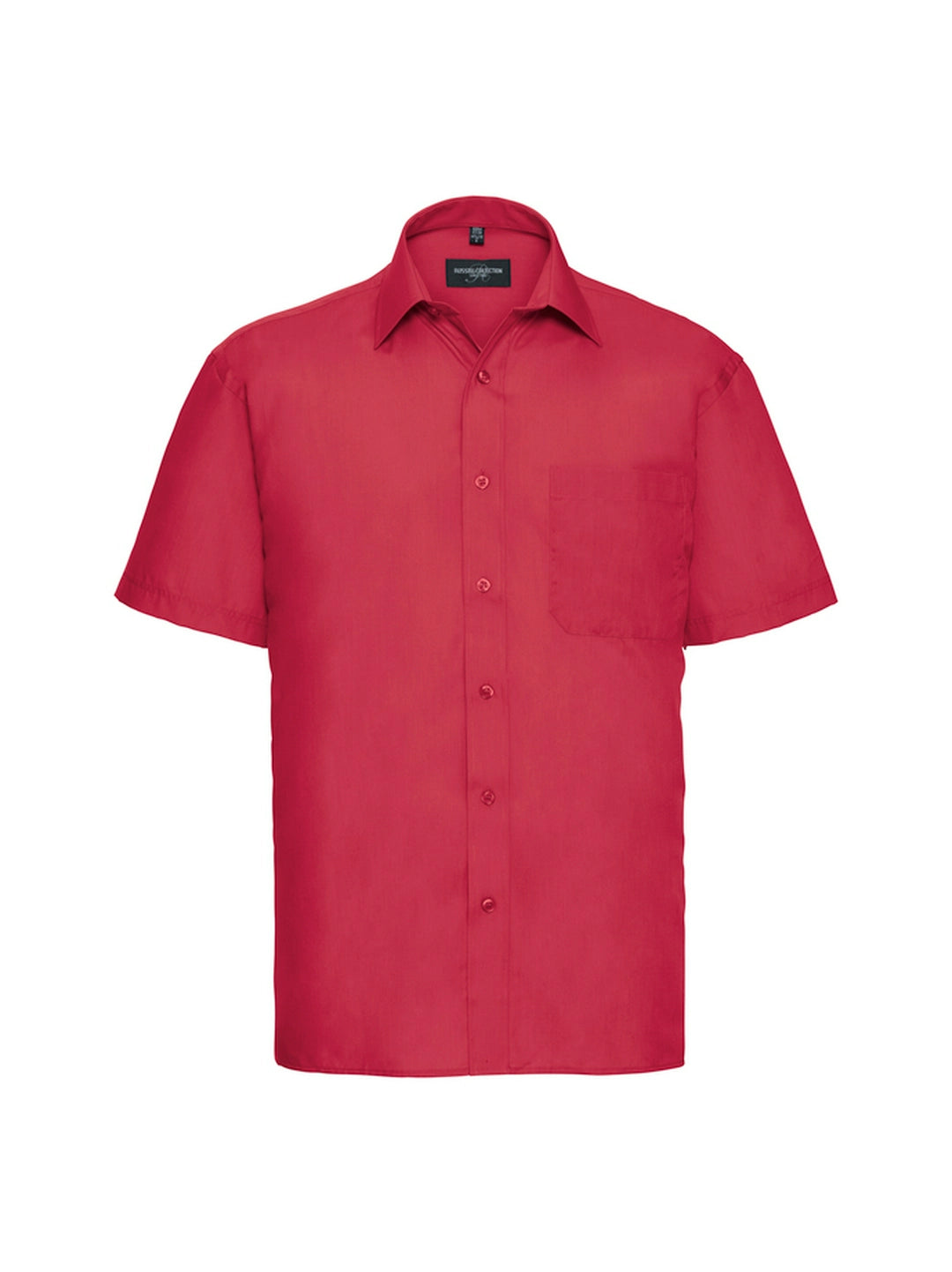 Russell Collection 935M Classic collar Poplin Short Sleeve 110gsm Mens - COOZO