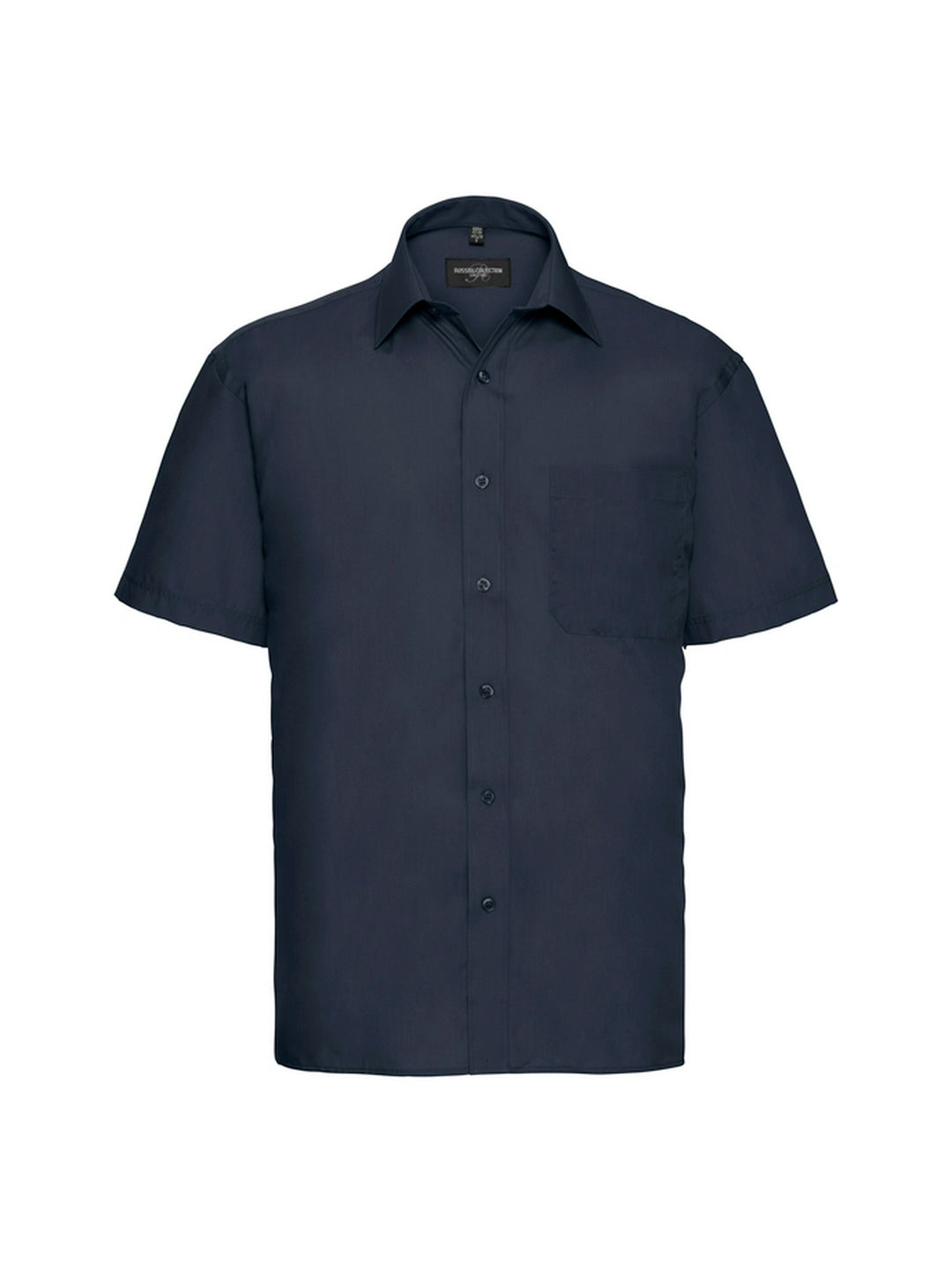 Russell Collection 935M Classic collar Poplin Short Sleeve 110gsm Mens - COOZO