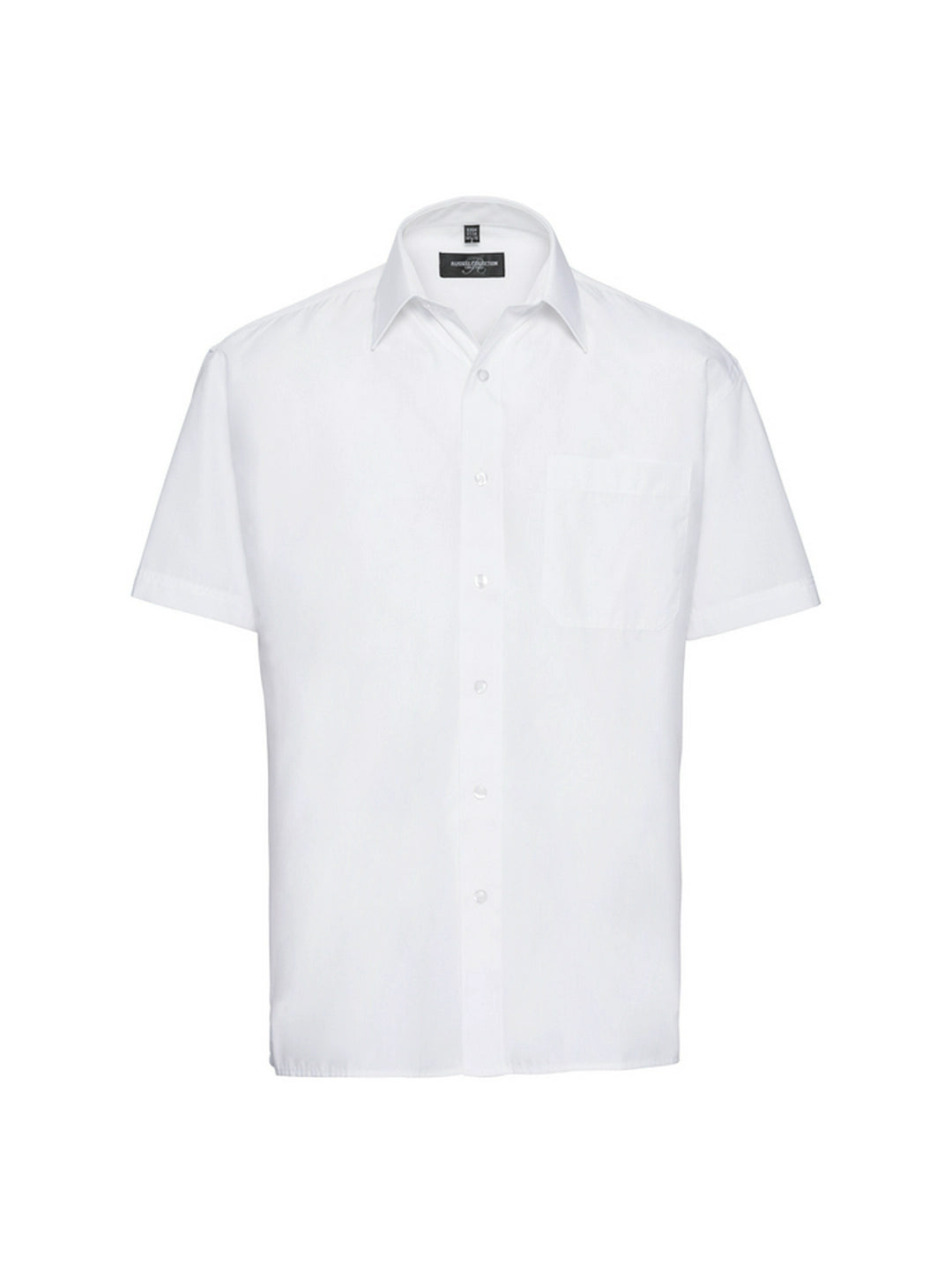 Russell Collection 935M Classic collar Poplin Short Sleeve 110gsm Mens - COOZO
