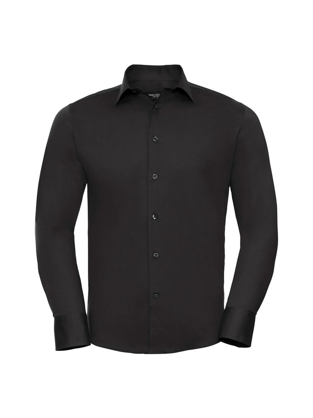 Russell Collection 946M Easy Care Fitted Long Sleeve Poplin Shirt 140gsm Mens - COOZO