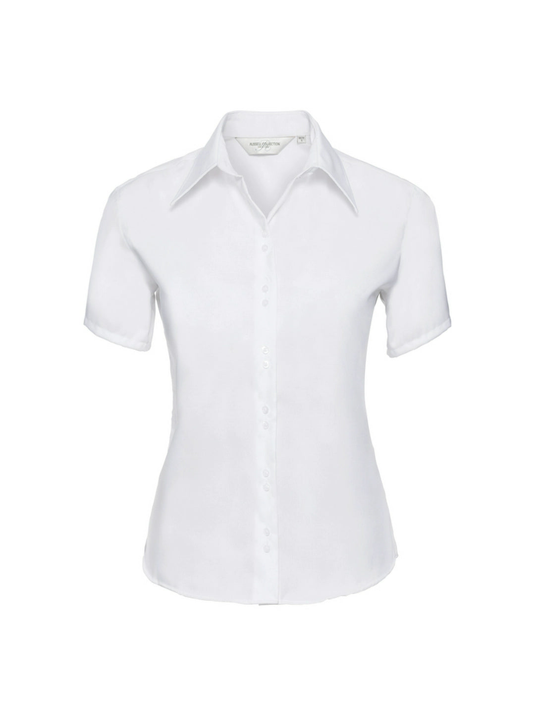 Russell Collection 957F Ladies' Short Sleeve Tailored Ultimate Non-Iron Shirt - COOZO