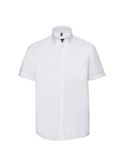Russell Collection 957M Ultimate Non Iron Short Sleeve Twill Shirt 120gsm Mens - COOZO