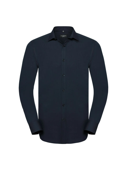 Russell Collection 960M Collection Long Sleeve Ultimate Stretch Shirt - COOZO