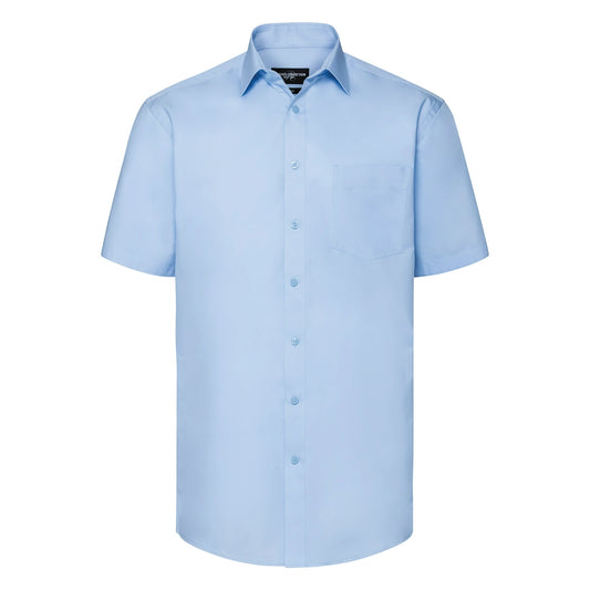 Russell 973M Men's Short Sleeve Tailored Coolmax Shirt