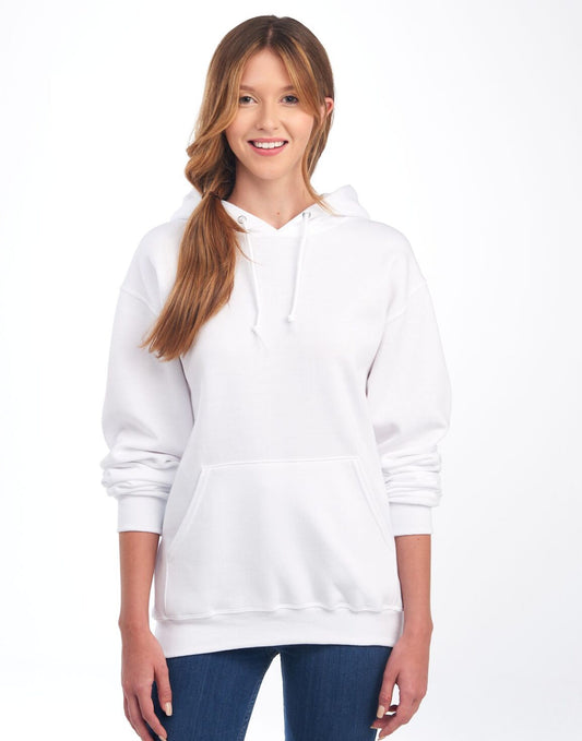 Jerzees 996M Unisex NuBlend Hooded Sweatshirt 2-ply hood with grommets - COOZO