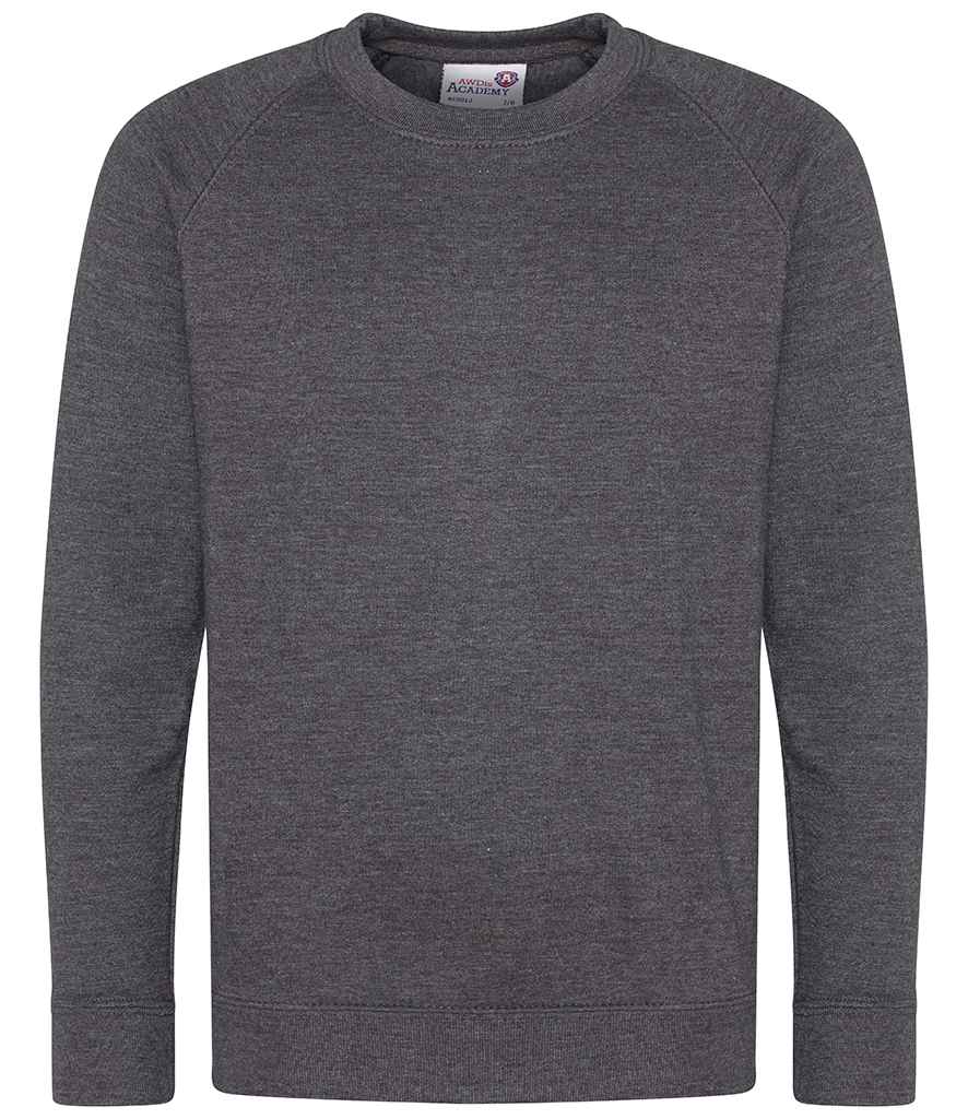 AWDis AC01J AWDis Academy Kids Raglan Sweatshirt - COOZO