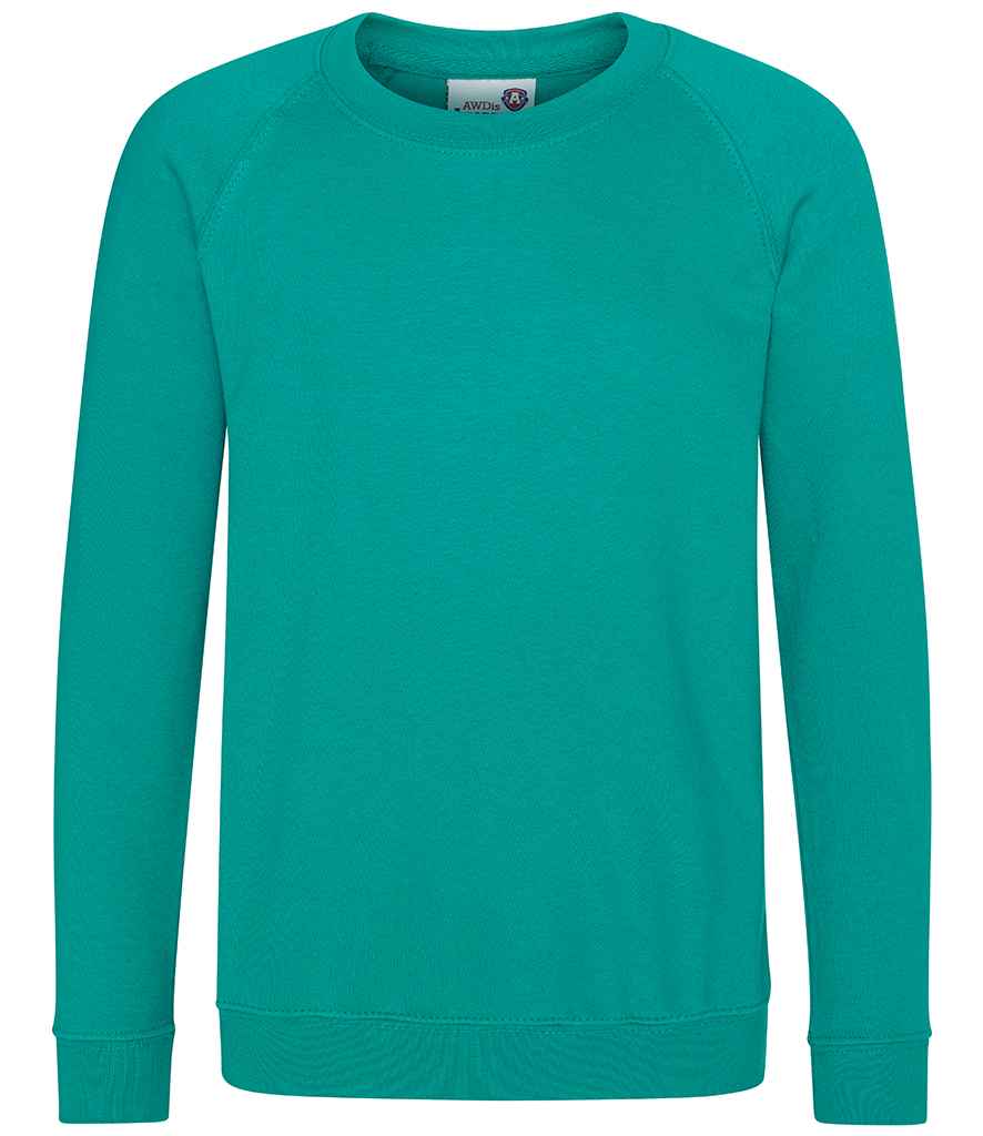 AWDis AC01J AWDis Academy Kids Raglan Sweatshirt - COOZO