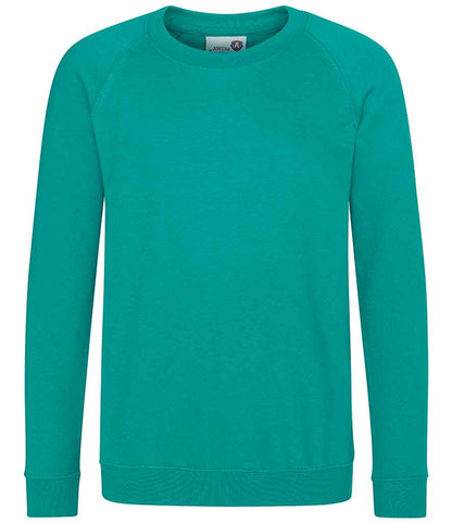 AWDis AC01J AWDis Academy Kids Raglan Sweatshirt - COOZO