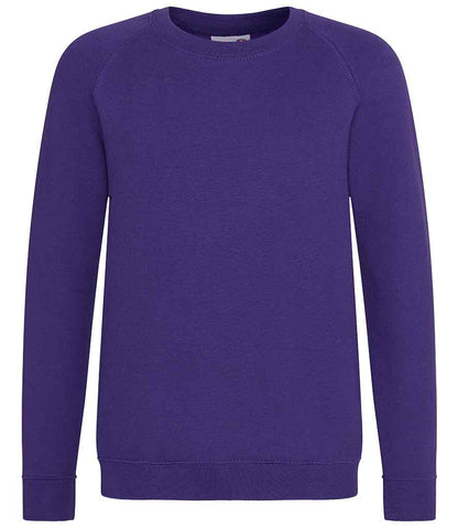 AWDis AC01J AWDis Academy Kids Raglan Sweatshirt - COOZO