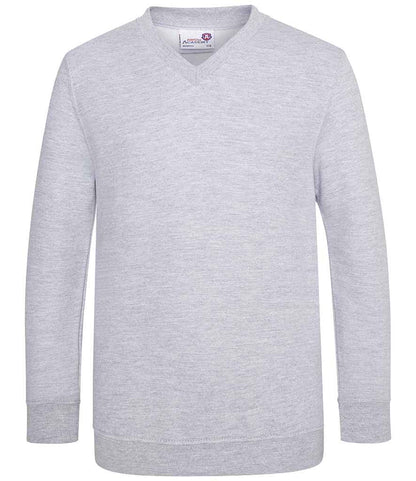 AWDis AC03J AWDis Academy Kids V Neck Sweatshirt - COOZO