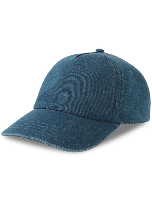 Atlantis ACIRAC Iraya 5 Panel Unstructured Low Profile Mid Visor Denim Recycled Cap
