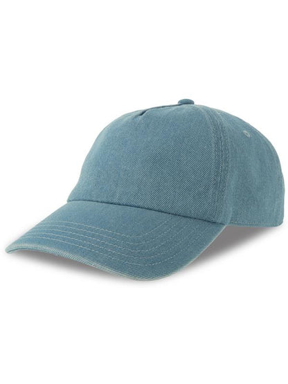 Atlantis ACIRAC Iraya 5 Panel Unstructured Low Profile Mid Visor Denim Recycled Cap
