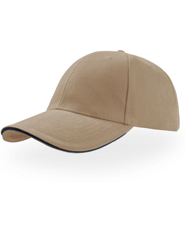 Atlantis ACLISA Liberty Sandwich Heavy Brush Cotton 6 Panel Baseball Cap - COOZO