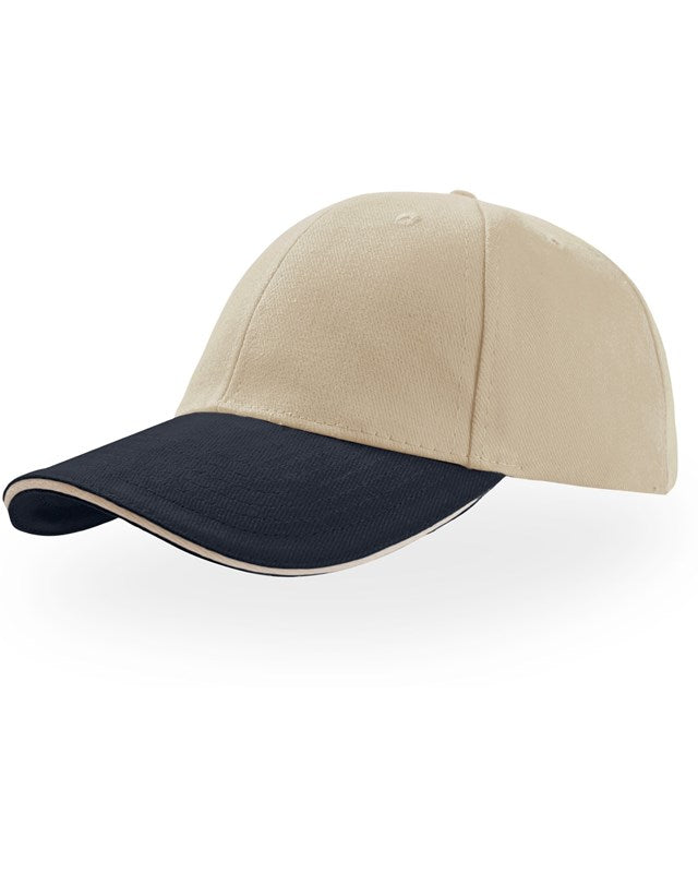 Atlantis ACLISA Liberty Sandwich Heavy Brush Cotton 6 Panel Baseball Cap - COOZO