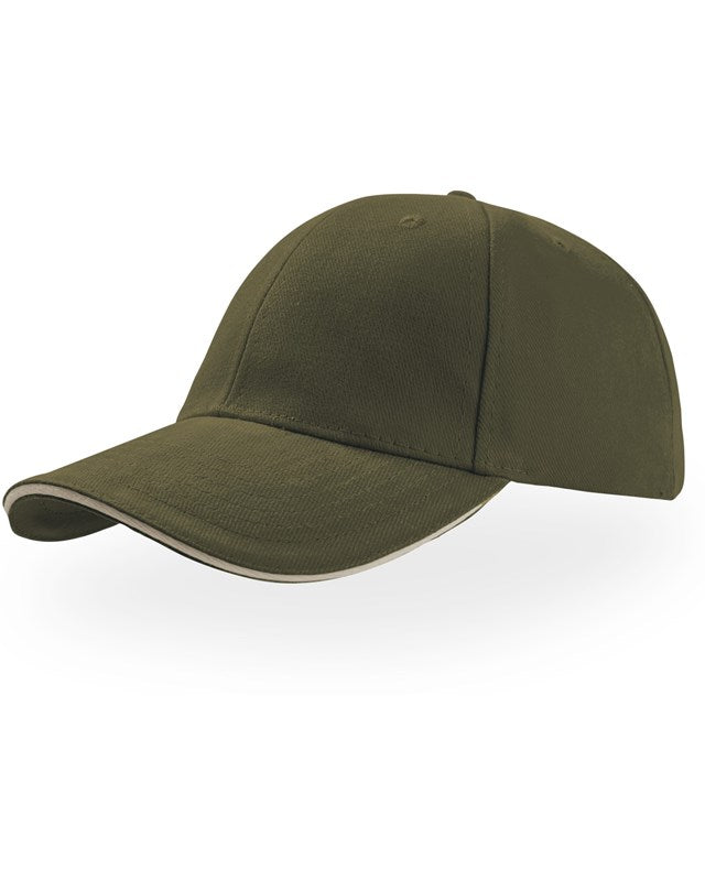 Atlantis ACLISA Liberty Sandwich Heavy Brush Cotton 6 Panel Baseball Cap - COOZO