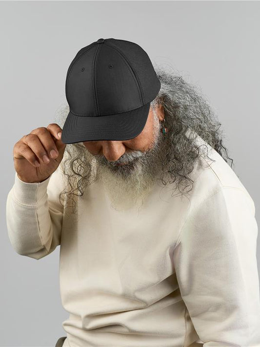 Atlantis ACNILA Nila 6 Panel Structured Low Profile Mid Visor Stretch Fully Closed Recycled Trucker Cap