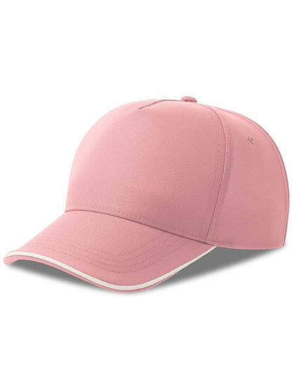 Atlantis ACRCFP Recy Five Piping 5 Panel Structured Mid Profile Curved Visor Recycled Cap