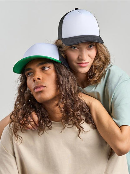 Atlantis ACRPPR Rapper S 5 Panel Structured Foam Mid Profile Curved Visor Recycled Trucker Cap
