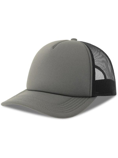 Atlantis ACRPPR Rapper S 5 Panel Structured Foam Mid Profile Curved Visor Recycled Trucker Cap