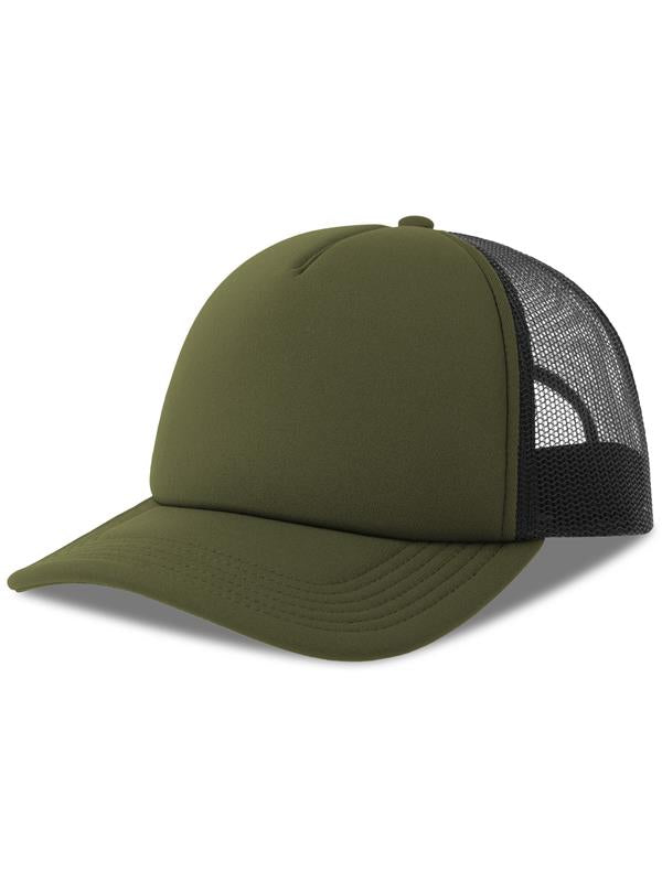 Atlantis ACRPPR Rapper S 5 Panel Structured Foam Mid Profile Curved Visor Recycled Trucker Cap