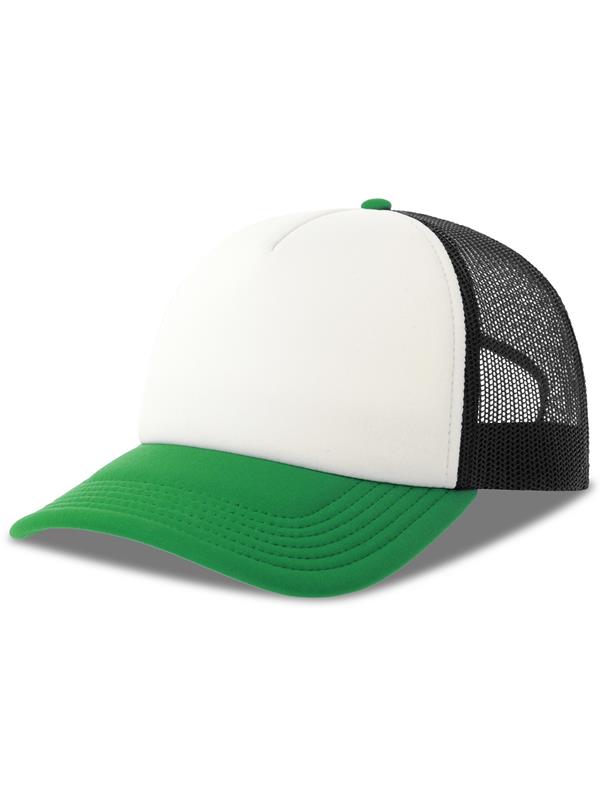 Atlantis ACRPPR Rapper S 5 Panel Structured Foam Mid Profile Curved Visor Recycled Trucker Cap