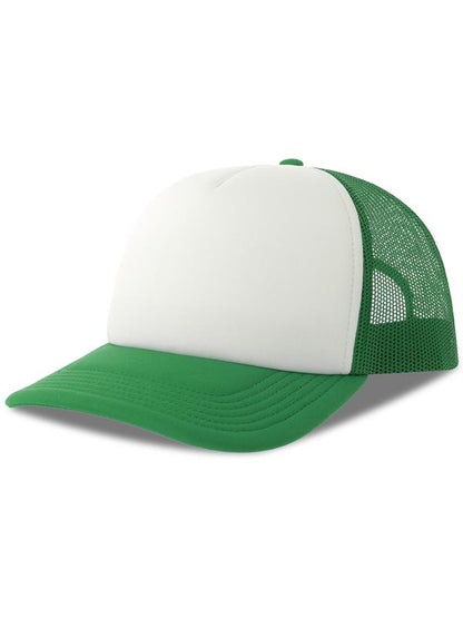 Atlantis ACRPPR Rapper S 5 Panel Structured Foam Mid Profile Curved Visor Recycled Trucker Cap