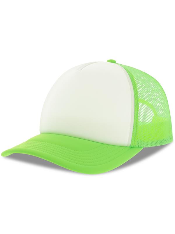 Atlantis ACRPPR Rapper S 5 Panel Structured Foam Mid Profile Curved Visor Recycled Trucker Cap