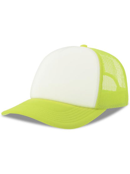 Atlantis ACRPPR Rapper S 5 Panel Structured Foam Mid Profile Curved Visor Recycled Trucker Cap