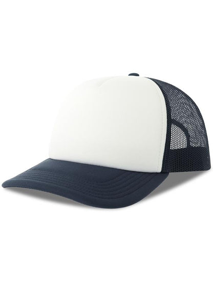 Atlantis ACRPPR Rapper S 5 Panel Structured Foam Mid Profile Curved Visor Recycled Trucker Cap