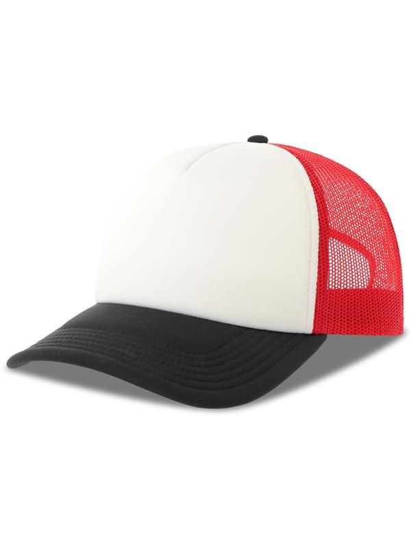 Atlantis ACRPPR Rapper S 5 Panel Structured Foam Mid Profile Curved Visor Recycled Trucker Cap