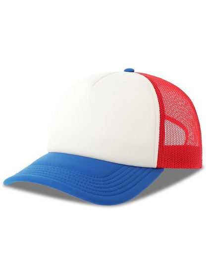 Atlantis ACRPPR Rapper S 5 Panel Structured Foam Mid Profile Curved Visor Recycled Trucker Cap