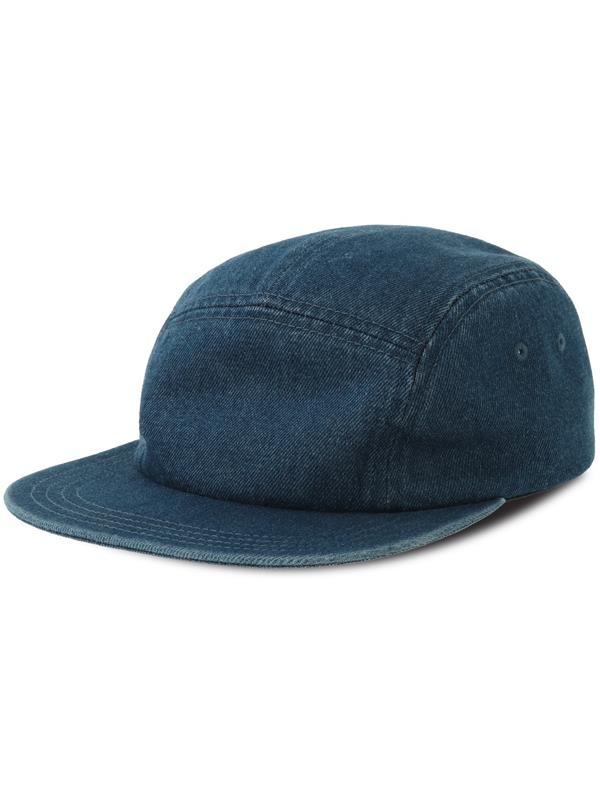Atlantis ACRUBY Ruby 5 Panel Unstructured Low Profile Flat Visor Denim Recycled Camper Cap