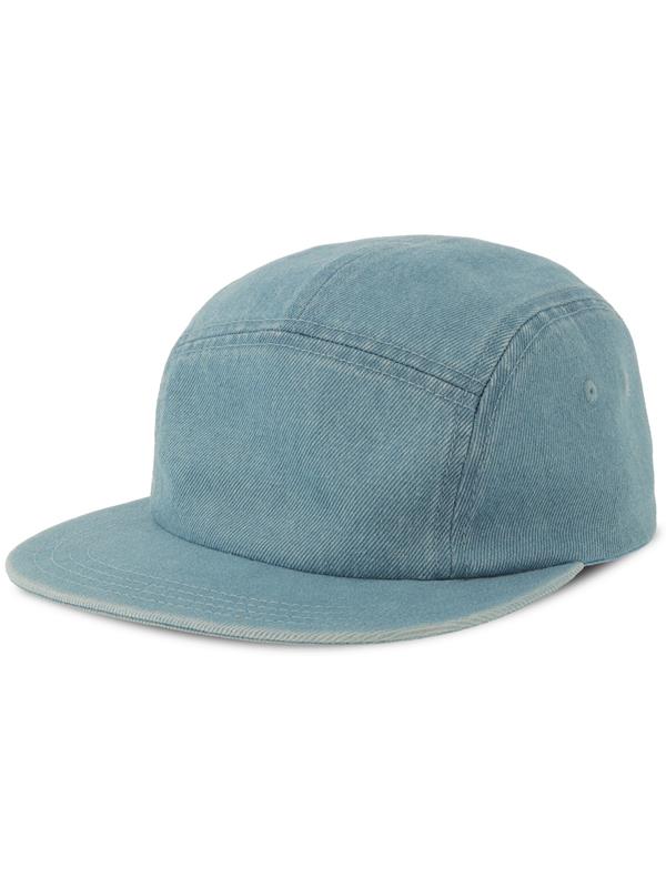 Atlantis ACRUBY Ruby 5 Panel Unstructured Low Profile Flat Visor Denim Recycled Camper Cap