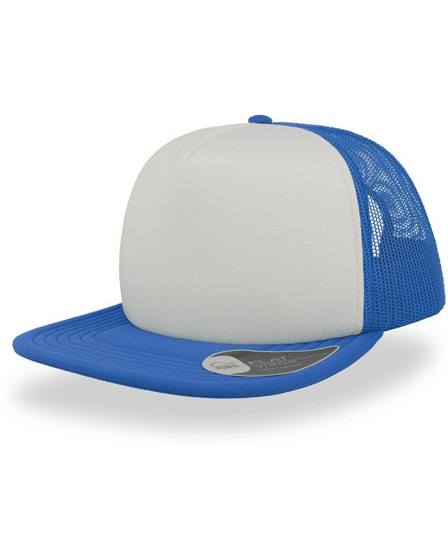 Atlantis ACSN90 Snap 90s Flat Visor 5 Panel Trucker Cap - COOZO
