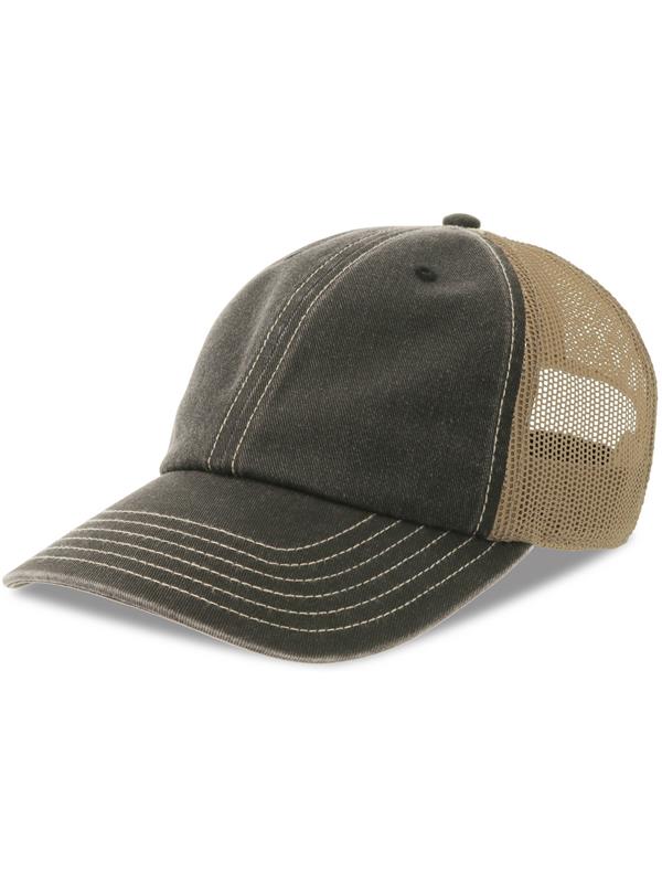 Atlantis ACTEON Teon 6 Panel Unstructured Low Profile Mid Visor Pigment Dyed Recycled Trucker Cap