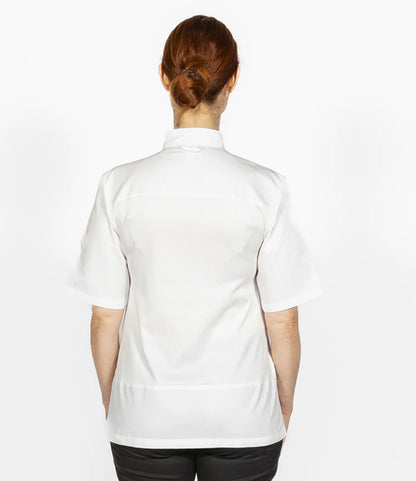 Dennys DD85ADC Short Sleeve Asymmetric Chef's Jacket