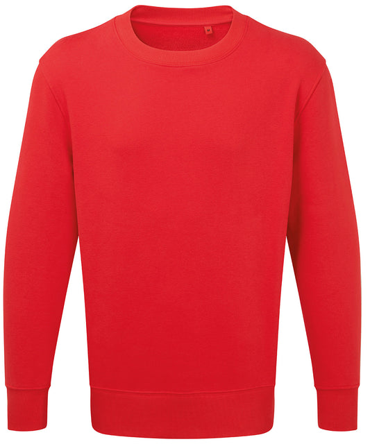 ANTHEM AM020  Relaxed fit Brushed inner fleece Ribbed crew neck Sweatshirt - COOZO