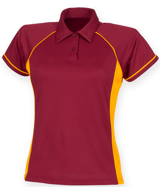 Finden and Hales LV371 Ladies Performance Piped Polo Shirt - COOZO