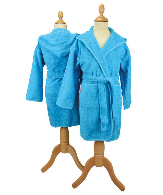 ARTG AR021 Boyzz & Girlzz hooded bathrobe 100% Cotton ideal for home sports or leisure - COOZO