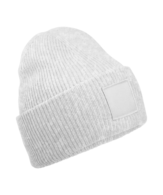 Beechfield B336R Deep-cuffed tonal patch beanie - COOZO