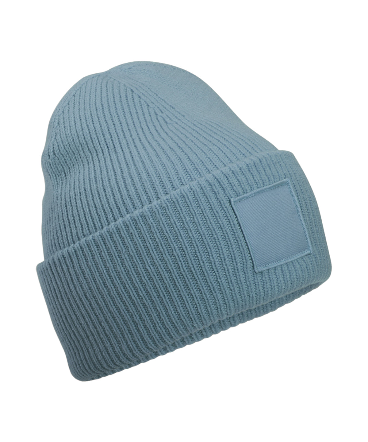 Beechfield B336R Deep-cuffed tonal patch beanie - COOZO