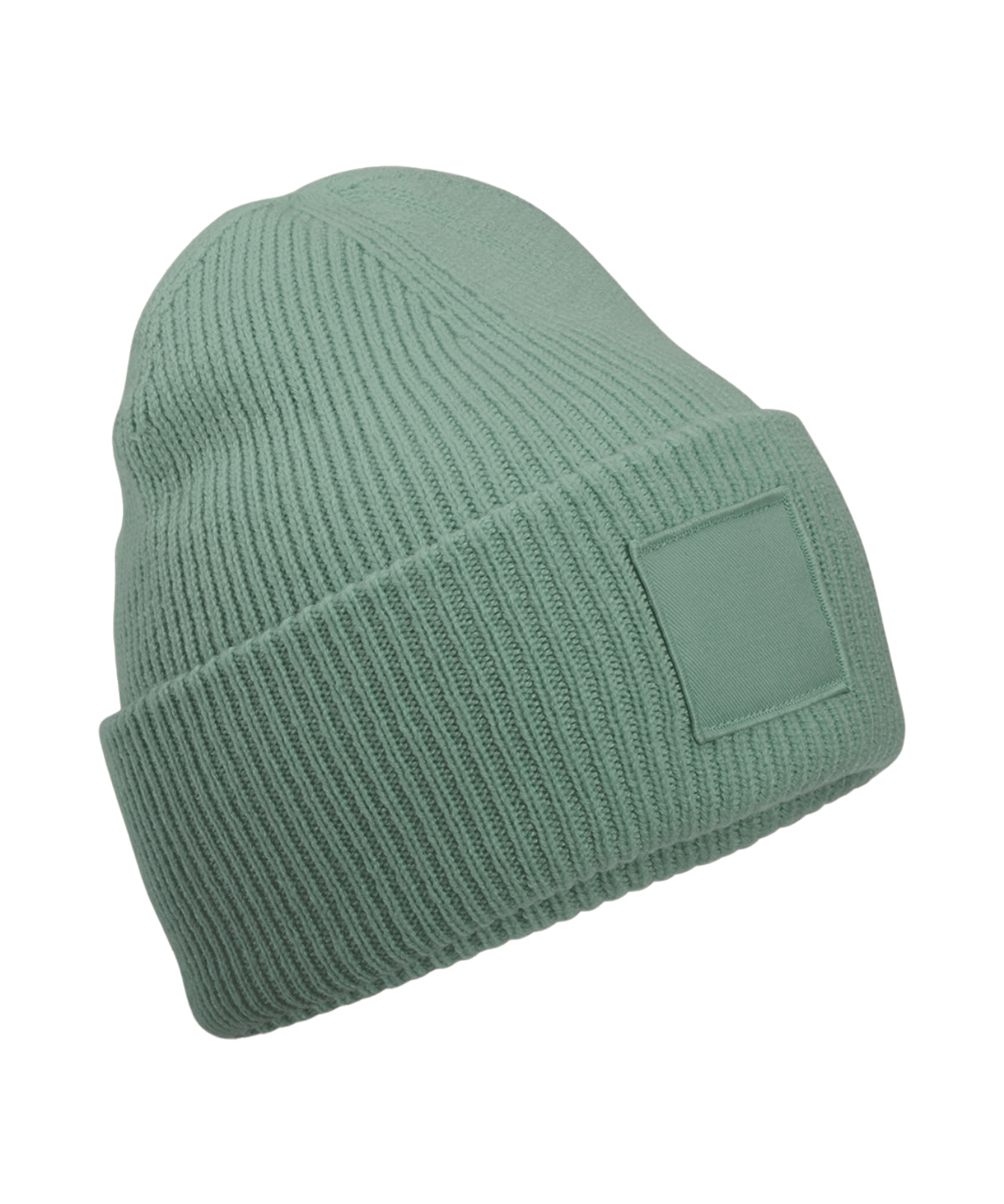 Beechfield B336R Deep-cuffed tonal patch beanie - COOZO