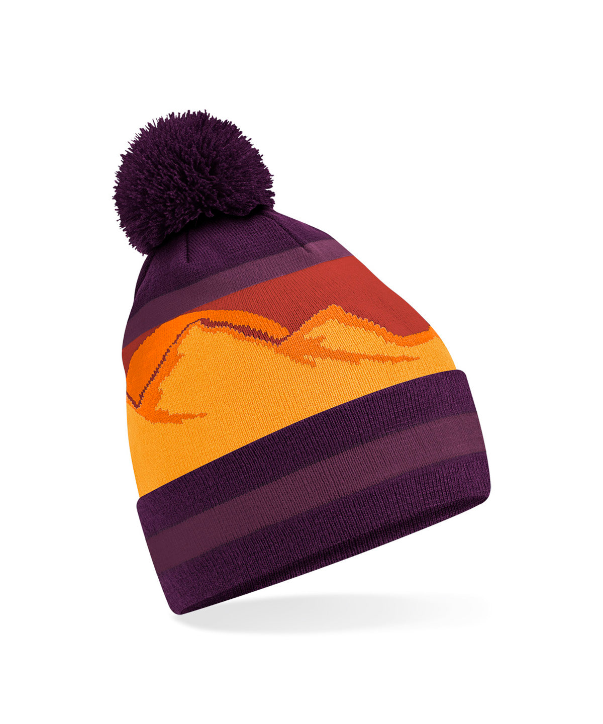 Beechfield B395R MOUNTAIN PEAKS POM POM BEANIE - COOZO
