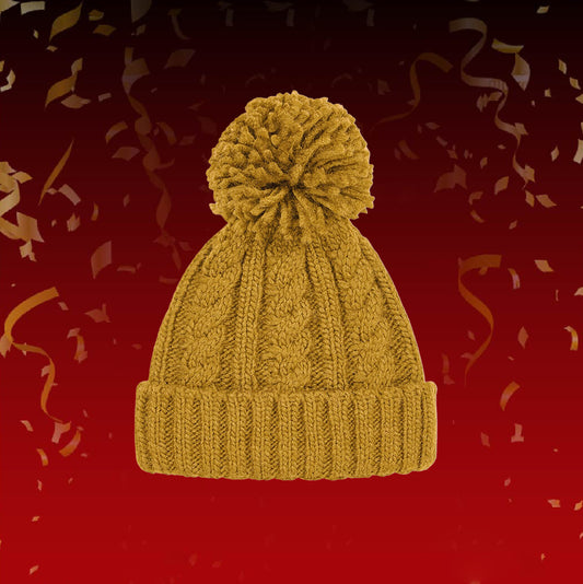 Beechfield B480 Unisex Cable Knit Melange Beanie/Accessory Hat