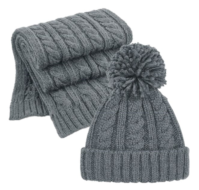COOZO Knitted Beanie and Scarf Winter Accessory Gift Sets - COOZO