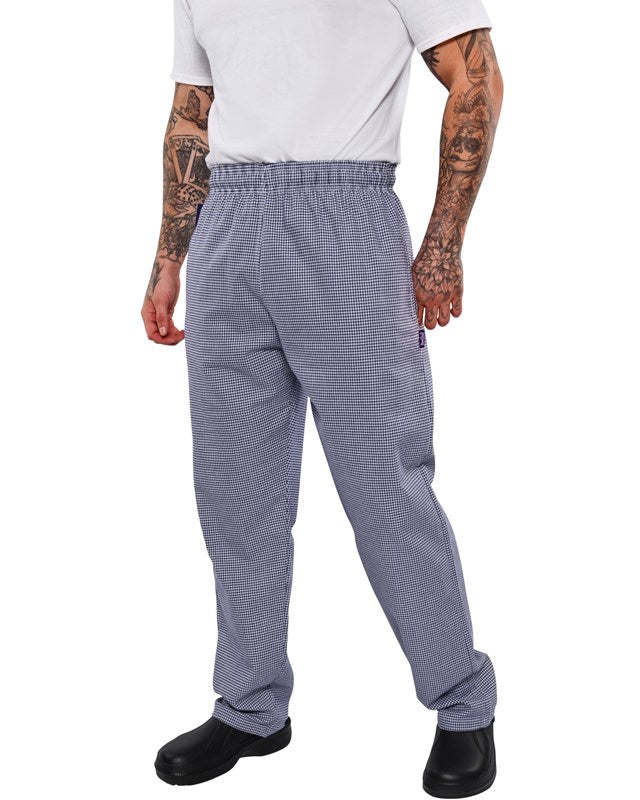 BonChef B704 Check Baggy Chef Trouser 240gsm - COOZO