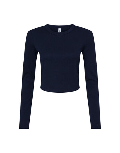 Bella+Canvas BE1501 Women's Micro Rib Long Sleeve Tee - COOZO